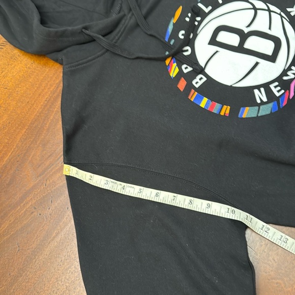 Brooklyn Nets New York NBA Black Hoodie Medium Mens Hoodie Basketball New Era - Picture 9 of 16